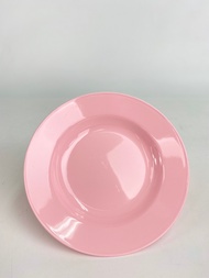 Eskimo จานพลาสติก จานใส่อาหาร พลาสติกอย่างดี หนา ทนทาน ลึก 9 นิ้ว ESK-Plate