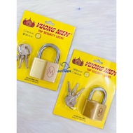 Crown Brass Padlock 5F - 6F Rocket Key