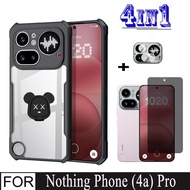 4In1 Nothing Phone (4a) Pro Shockproof Phone Case for Nothing Phone 4A Pro / 3A Pro Privacy Tempered
