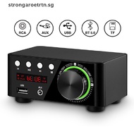 strongaroetrtn Bluetooth 5.0 Power Amplifier USB Mini Music Player Stereo Home Car Audio Amp sg