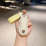 Porsche Exquisite Sheepskin Key Cover Panamera Cayenne Macan 911 Smart Creative Key Cover