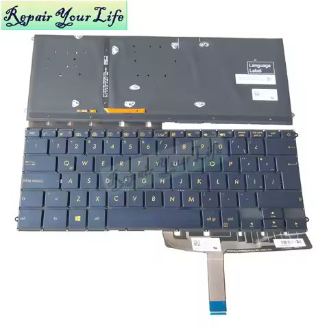 LA Laptop Keyboard Backlight for ASUS ZenBook 3 Deluxe UX490 UX490U UX490CA UX490UA latin blue yello