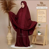 Mukhenah Fatimah Dewasa model terbaru//mukhenah andin//mukena fatimah khadijah murah full bordir bis