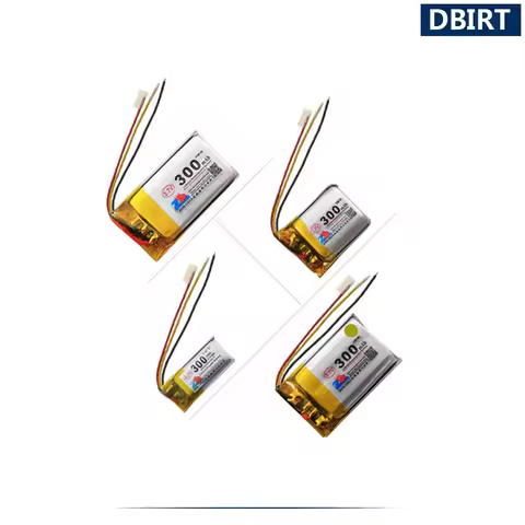 300mAh 3 Wires NTC Drive Recorder Instrument Battery Accumulator AKKU ( 501730 402035 502030 303030