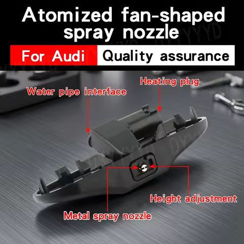 For Audi Front Windshield Washer Nozzles Jet Heated Windscreen Glass Wiper Spray Nozzles A1 A3 A4 B8