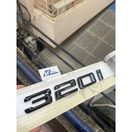 Bmw 320 embossed sticker - Black letter 320i - 320i logo on car trunk car sticker