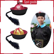 XI Chinese Eunuch Hat Chinese Imperial Hat for Dress Up and Photography Props