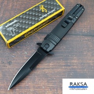 RAKSA Wholesale NB022-FULL/SAW มีดพับ มีดเดินป่า มีดสวย มีดพก มีดพับพกพา มีดแคมป์ปิ้ง ขนาด21ซม. Stainless steel พร้อมระบบดีดใบมีด และที่ทุบกระจก