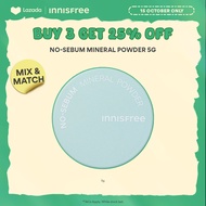 [15 OCT ONLY | BUY 3 GET 25% OFF] INNISFREE No-Sebum Mineral Powder 5g | Over 72 million sold 12 uni