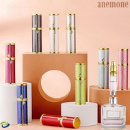 ANEMONE Bottom-filled Perfume Bottle, Luxury Fragrance 5ml Real Leather Spray Bottle, Portable Alumi