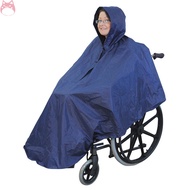 Windproof Wheelchair Cover, Wheelchair Rain Poncho Coat Adult Elderly Seniors Wheelchair Cape Poncho Cover Soft Hooded Wheelchair Rain CoatTCH1