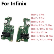 【Storewide Sale】 For Hot 6 7 8 9 10 10s 10i 11 11s 12 12i 20i Pro Play Lite Usb Charging Port Dock C