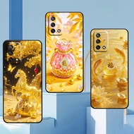 Oppo A54 / A74 / A95 4G case printed with unique horse and horse fortune bag