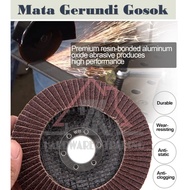 Mata Gerundi Gosok Kayu Besi Buang Karat Steel 4" Magic Flap Disc Wheel Sand Paper Wheel Angle Grind