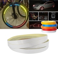 Reflective Car Motorcycle Bike Rim Stripe Tape Sticker Roll DIY Decal 1CM Yellow