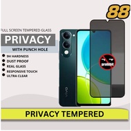 VIVO Y04 Y29 PRIVACY Full Tempered Glass Curved Screen Protector