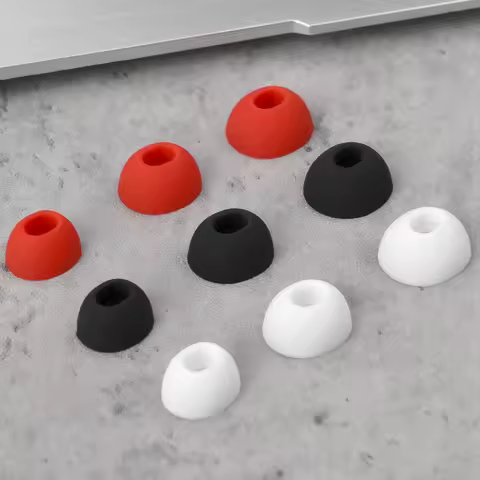 6Pcs Silicone Ear Tips for Edifier LolliPro2 Earbuds Eartips Lollipro 1/2 Gen TWS Wireless Noise Red