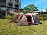 Lightweight Foldable Camping Tent Outdoor Rainproof One Room One Hall Four Seasons Waterproof PE Flo