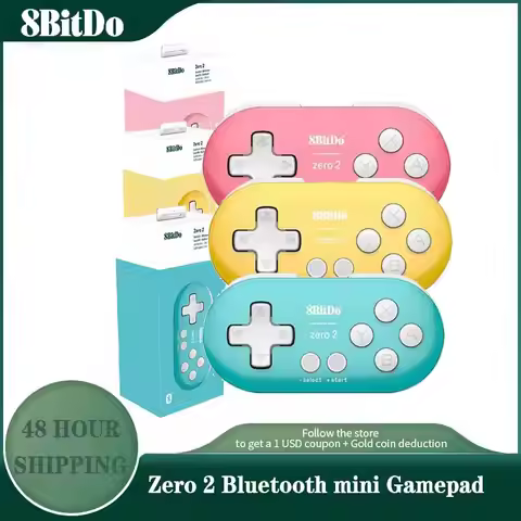 8BitDo Zero 2 Bluetooth Gamepad for Nintendo Switch Windows Android MacOS Wireless Bluetooth Game Co