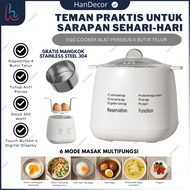 Electric Egg Boiler 6 Modes Multifunction Boiled Steamed Eggs 4 Eggs with Practical Stainless Steel 