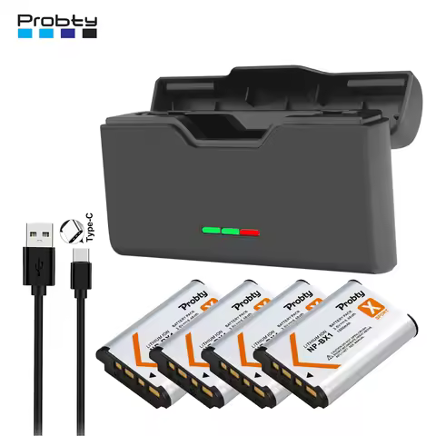 New 1800mAh NP-BX1 NP BX1 Bx1 battery + Fast Charger Box TF Card Storager for Sony ZV-1 ZV-1F DSC-RX