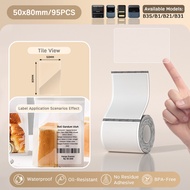 NIIMBOT B21/B1/B3s Transparent Label Printing Paper Name Sticker Waterproof Thermal