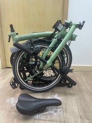 全新BROMPTON C LINE / 6速 / S把 / 有貨架 / MATCHA GREEN