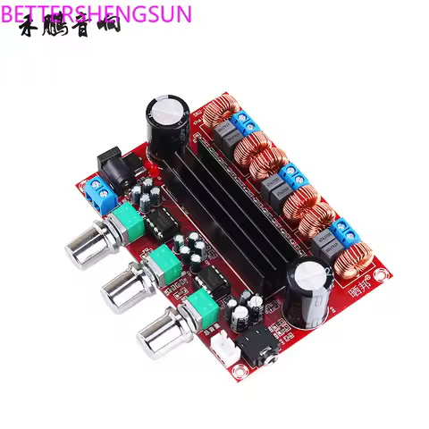 XH-M139 2.1 Channel Digital Amplifier Board 12V-24V Wide Voltage TPA31162 2*50W 100W