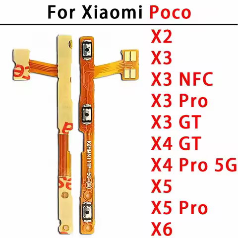 For Xiaomi Poco X2 X3 X4 X5 X6 NFC Pro GT 5G X3GT X4GT X3NFC Side Button Switch Volume Key Power On 
