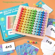 FBSG Kids Montessori Educational Wooden Toys Baby Math Toys 99 Multiplication Table Math Arithmetic 