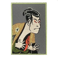 三代目大谷鬼次的奴江戶兵衛 日本浮世繪刺繡 刺繡貼布 電繡貼 背