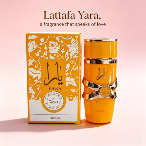 Lattafa Yara Tous Luxury Women’s EDP, Tropical Floral Fruity Vanilla Fragrance, Long Projection Dail