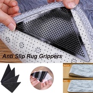 【COD】4/8 PCS Anti-skid Rubber Mat Triangle Reusable  Non Slip Patch Mat Washable Rug Gripper Stopper