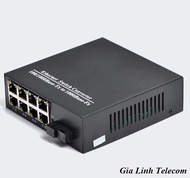 Bộ chuyển đổi quang điện 1 Quang 8 LAN - Converter quang 1Gbps