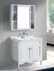 FUO衛浴:80公分 合金材質櫃體陶瓷盆立式浴櫃組(含龍頭) T9120