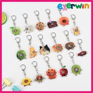 【EWW】Meme Cat Keychain Acrylic Keychain Creative Food Cat Keychain Bag Pendant 猫猫挂件