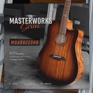 Alvarez MDA66CESHB กีตาร์โปร่งไฟฟ้าทรง Dreadnought สเปค All Solid African Mahogany พร้อมกระเป๋า