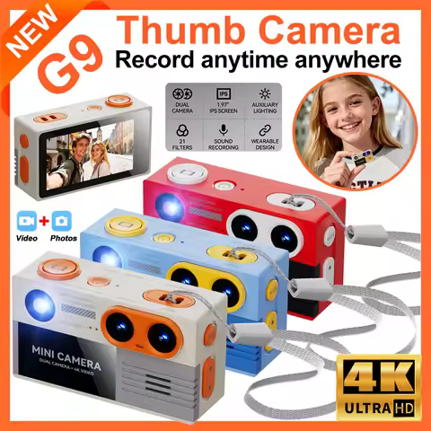 G9 Palm-Sized Mini Digital Camera 1.97inch Screen with Flashlight Multiple Filters Keychain Portable