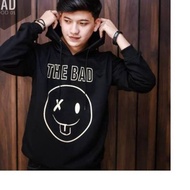 Smile The Bad Hoodie Jacket with Black Mocha Hoodie L XL|RA8
