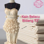 Fabric Calico / Kain Belacu Bidang 92" Kain Ela Belacu 100 % Cotton Muslin Fabric Tolie/Kain Bengkun