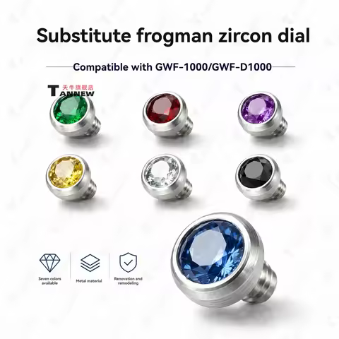 Compatible with Casio Frogman GWF1000 GWF-D1000 Zircon Bezel Nails, Shining Replacement Set for GWF-