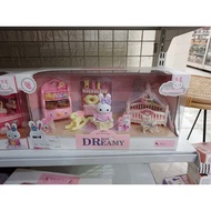 Dreamy Bay Rabbit Rabbit Toy House Rabbit Doll House Play House Funny Cart, Toilet, Baby Room