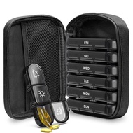 (L020) Medicine Cartridge Set Box For 1 Week 21 Compartments Morning Lunch Evening With Case