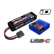 TRAXXAS原廠2985充電器 2827x 電池3000mah 2S