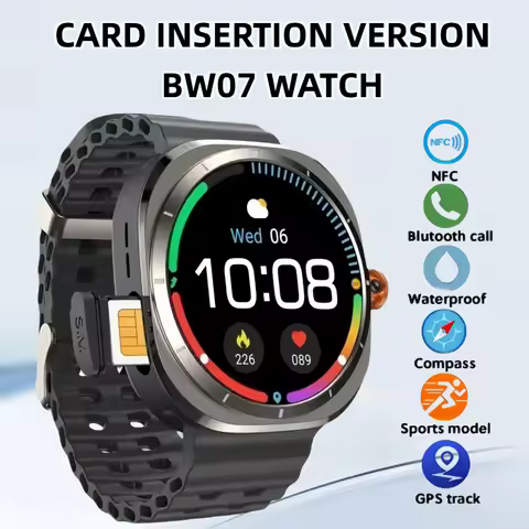 The BW7 smartwatch features a 1.46-inch multi-functional sports and fitness tracker health monitorin