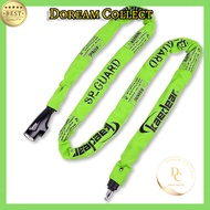 Kaedear Bike Lock Chain Lock with Key, Length 2000mm, Square Chain Diameter 6mm, High Durability Cyl
