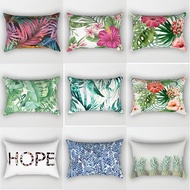 tropical plants and flowers cover pillow rectangle pillow cases cover small Pillow case size 50*30cm