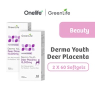 [Bundle of 2 |Exp Nov 2024] GreenLife Derma Youth Deer Placenta 15,000mg 60 Softgels