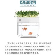 現貨：魚菜共生箱魚箱魚缸懶人室內魚缸家庭魚菜共生創意魚缸水族箱家用魚缸室內凈化空氣      購