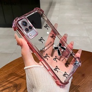 Shockproof Case For Vivo V21 TPU Phone Case bow Latest Bracelet New Design Phone Case
